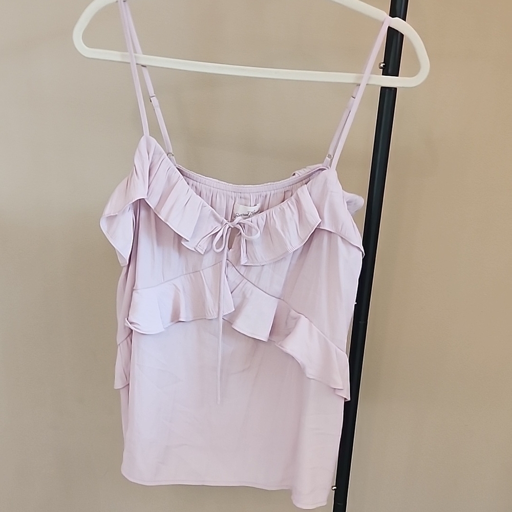 Universal Thread Light Purple Ruffle Camisole